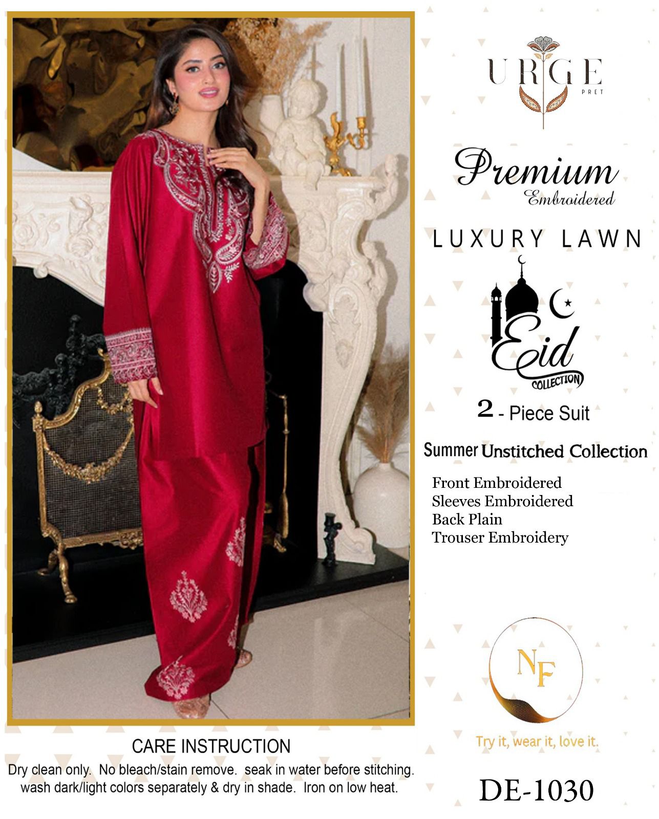 BRAND NAME* URGE

_WEAR BY THE GORGEOUS ACTRESS_ *SAJJAL ALI